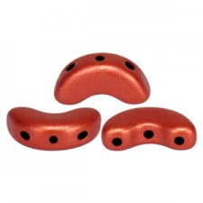 Les perles par Puca® Arcos beads Bronze red mat 00030/01750